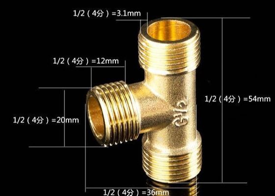 Reliable Casting Technique Pipe Tee for Copper Pipes 3000 PSI